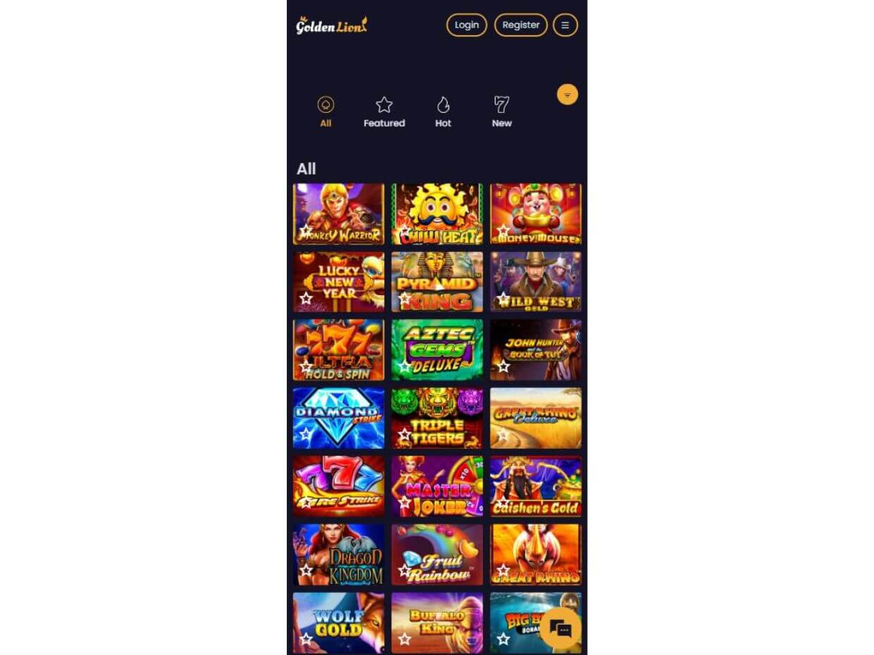 GoldenLion Mobile Gaming Experience