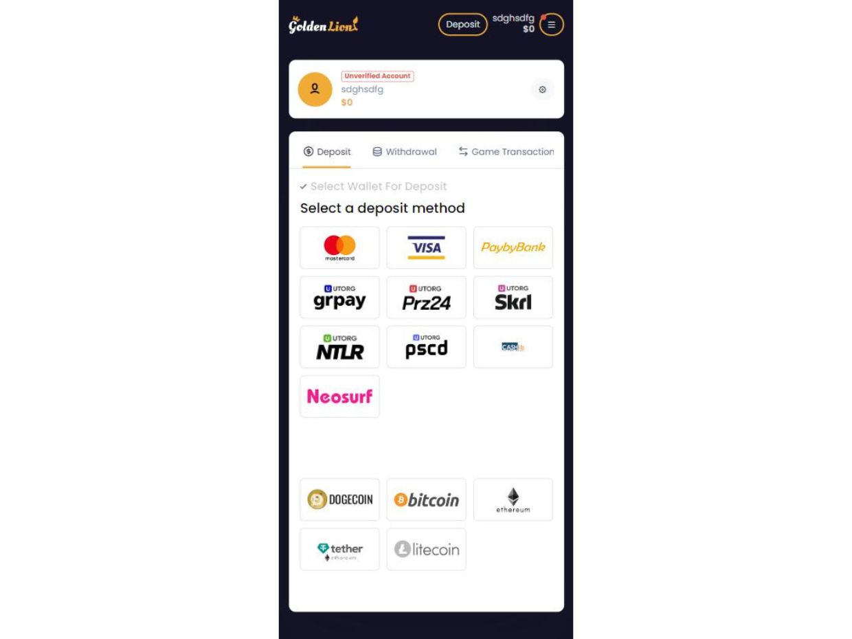 Mobile Deposit GoldenLion