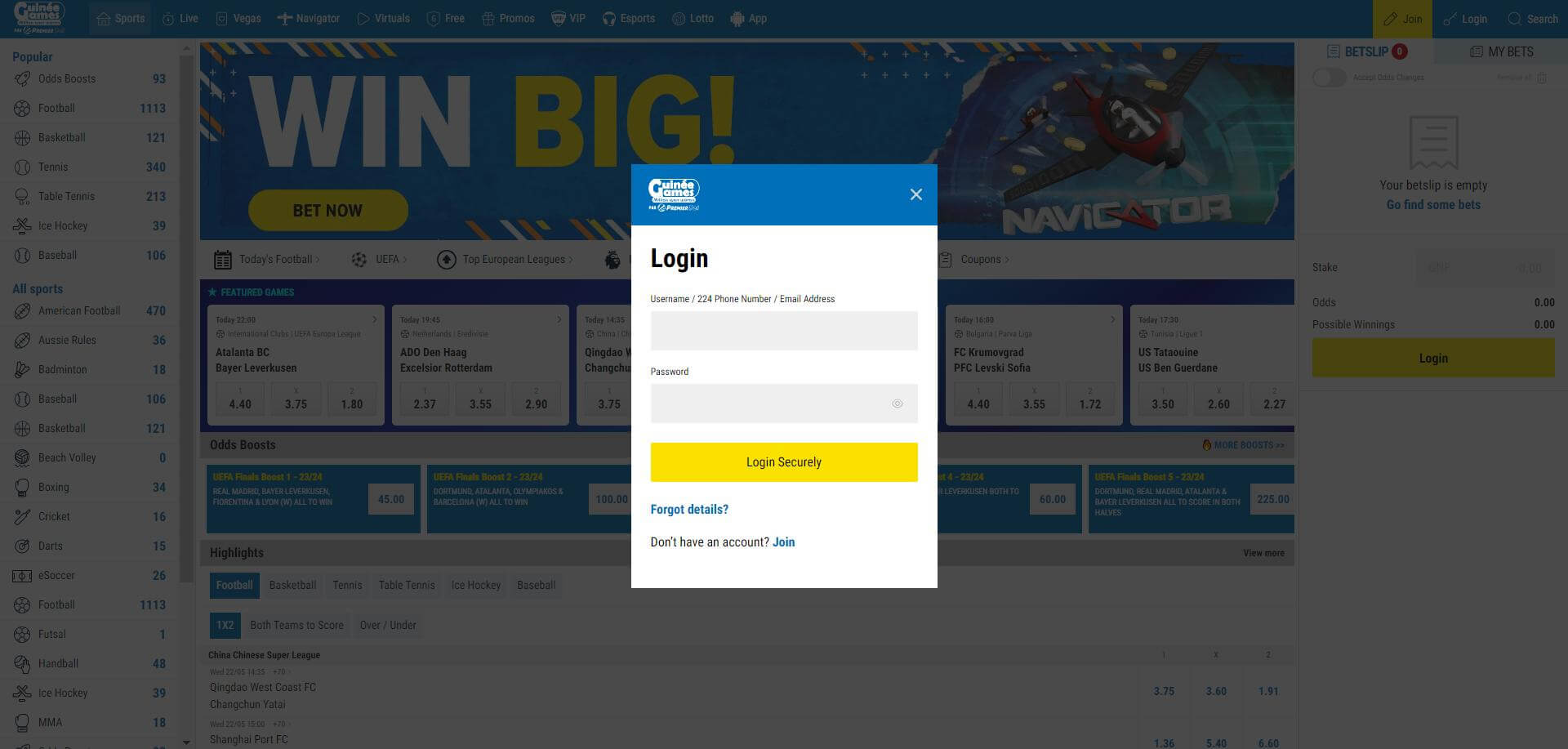 Access Your GuineeGames Account Securely