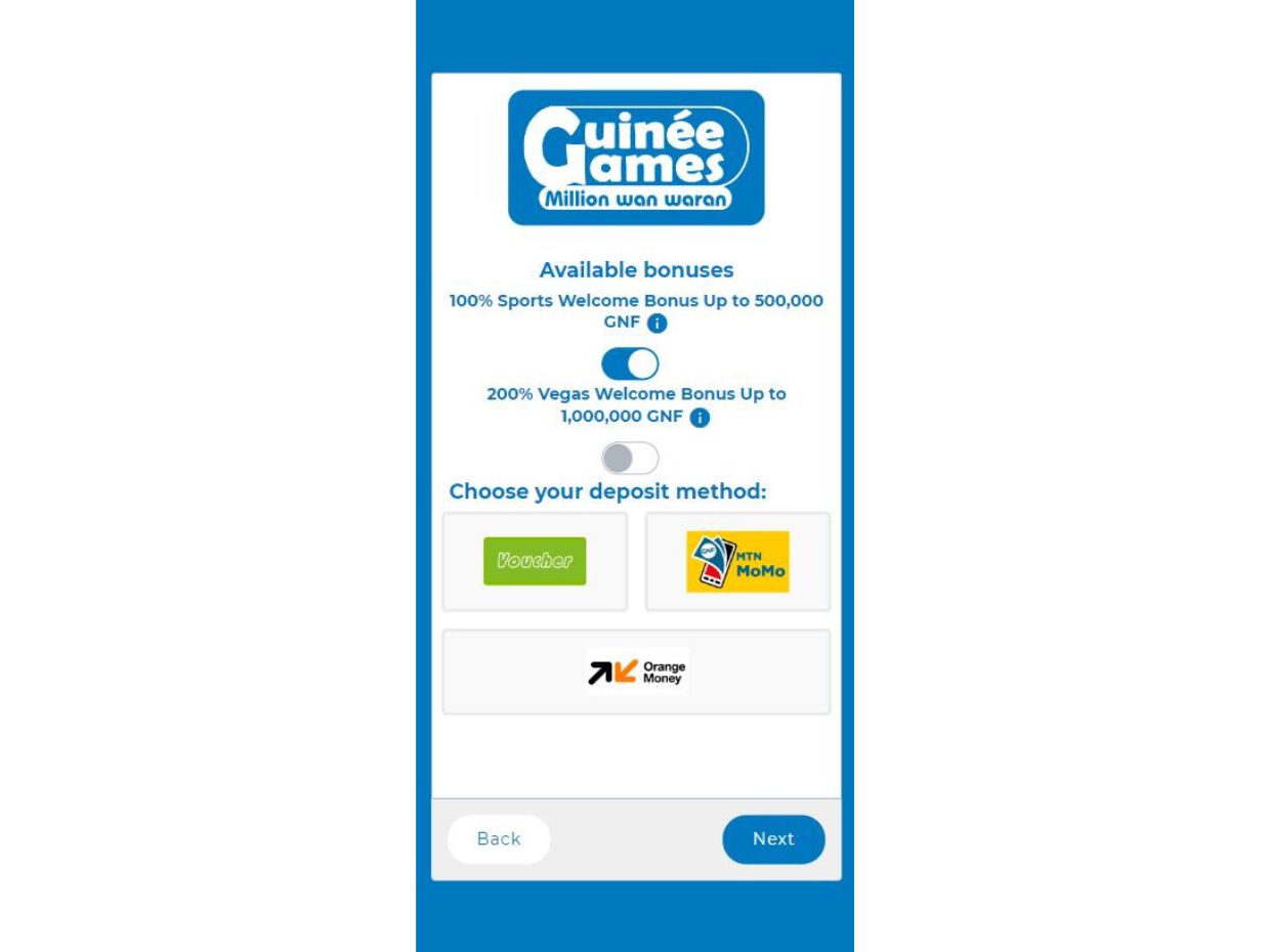 GuineeGames Mobile Version For Quick Deposits