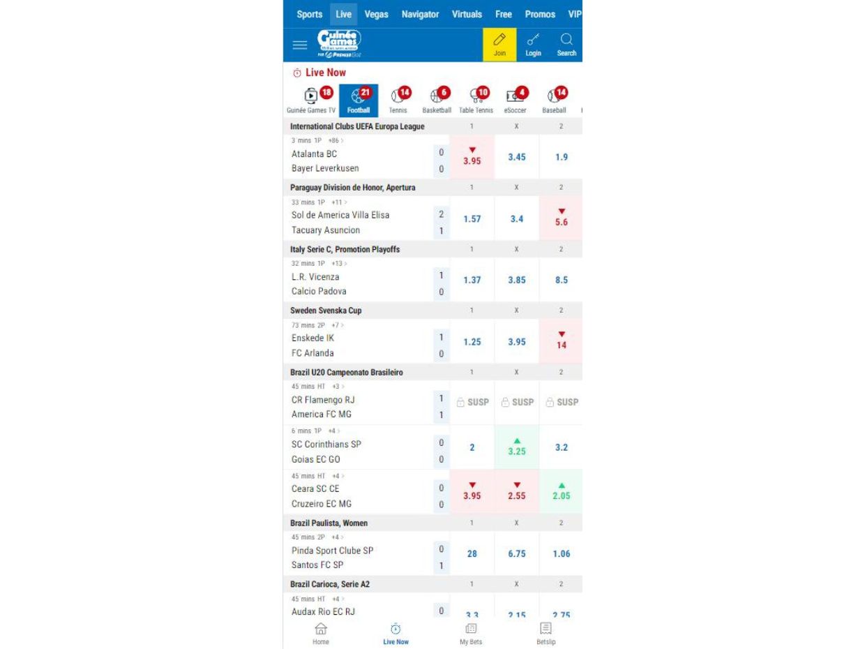 Experience Live Betting with GuineeGames Mobile App