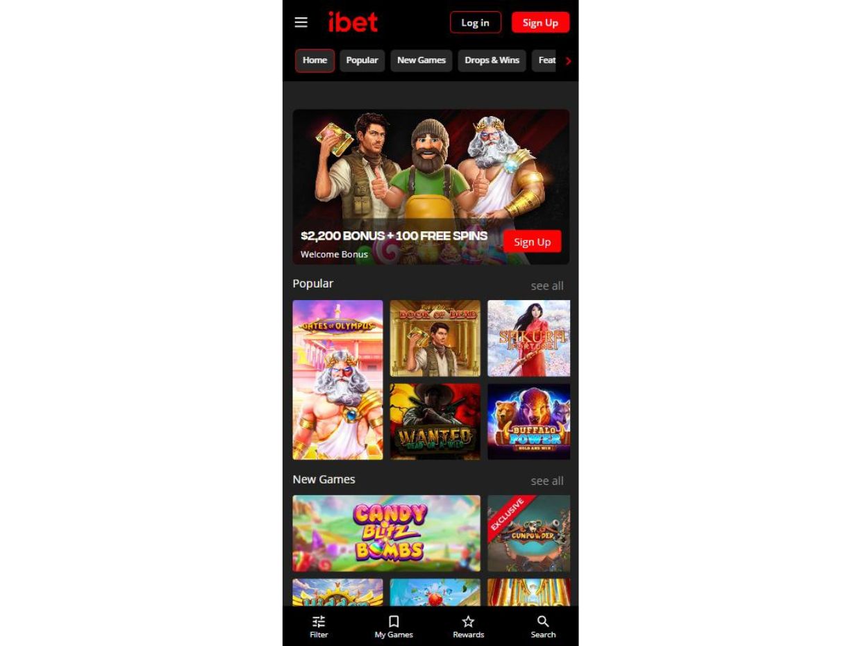 Play Casino Games on iBet Mobile