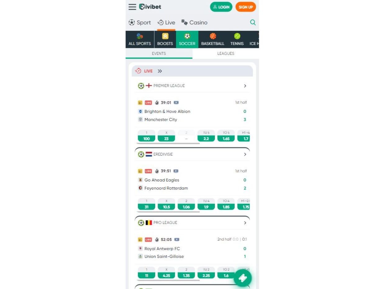 IviBet Mobile Version For Seamless Live Betting Action