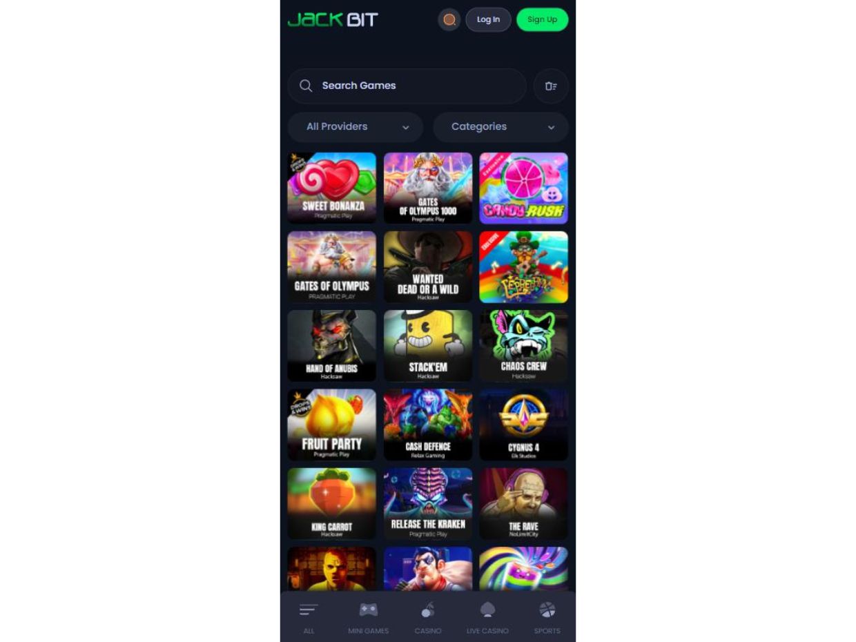 Enjoy Gaming on JackBit Mobile Casino
