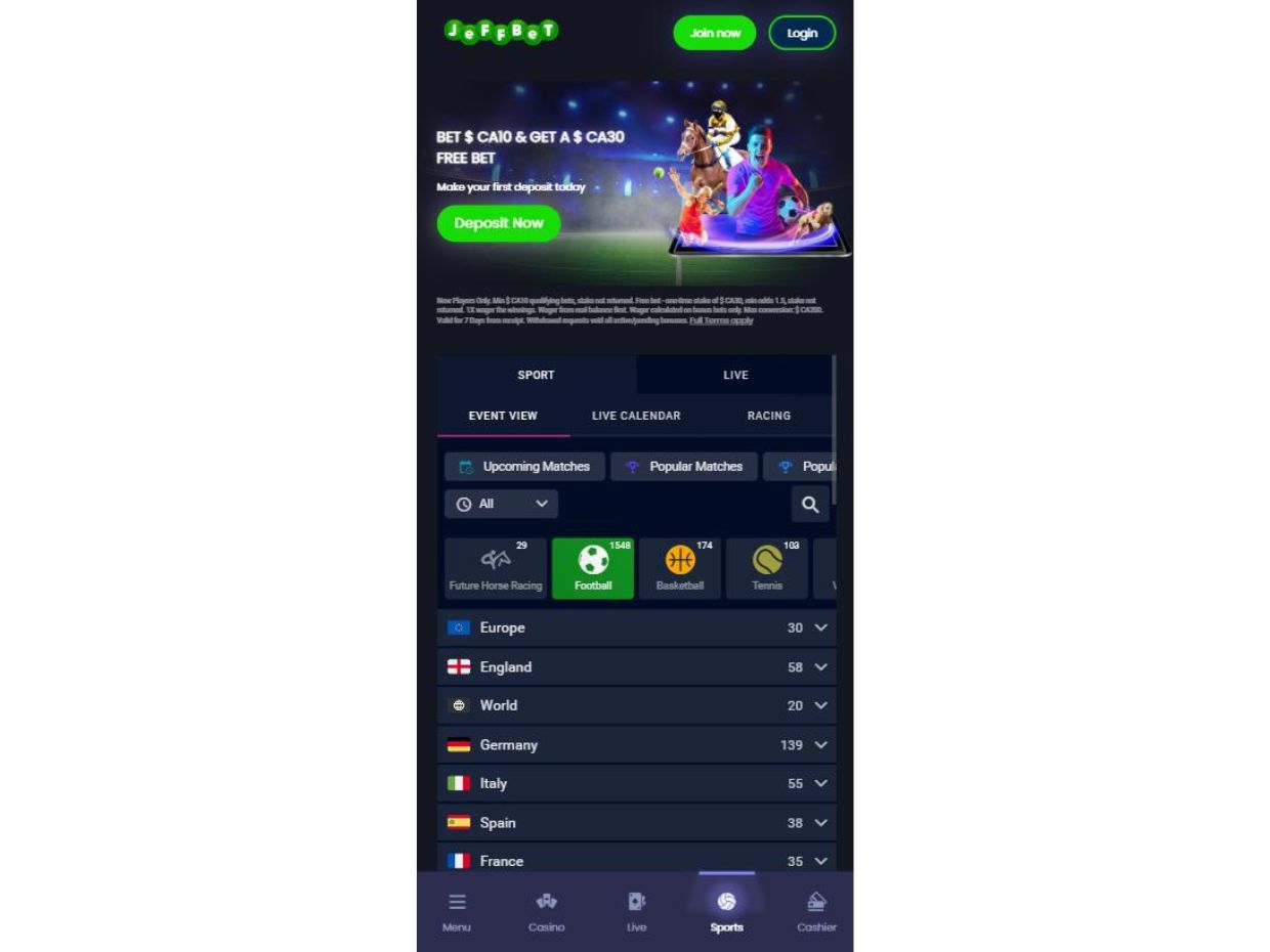 JeffBet Mobile Version Review For A Smooth Betting Experience