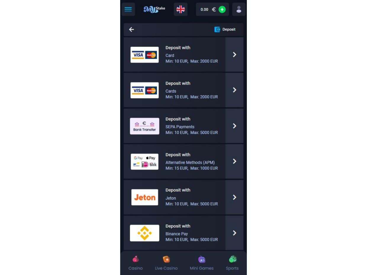 How To Deposit On MyStake Mobile