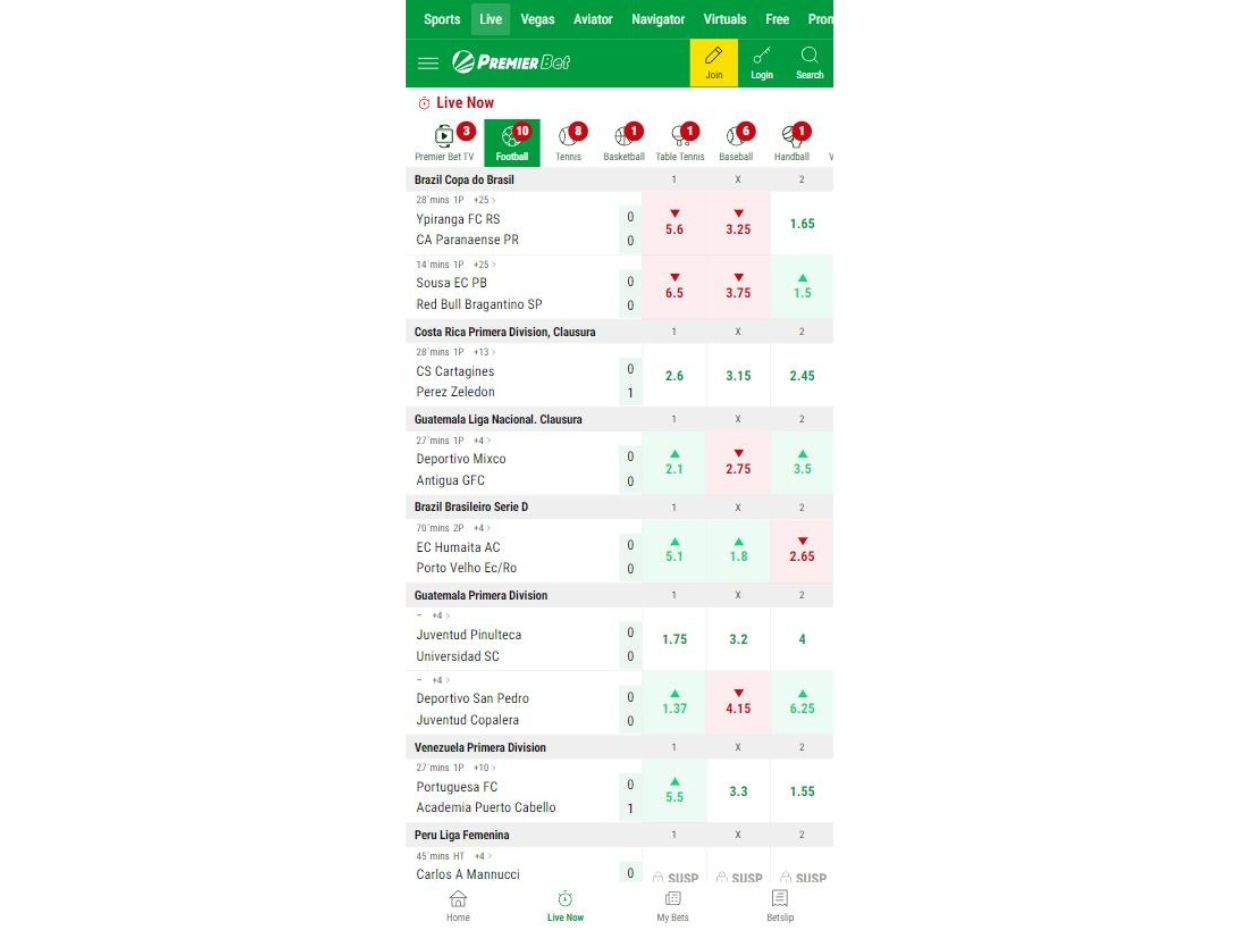 PremierBet Mobile Version For Seamless Live Betting Action