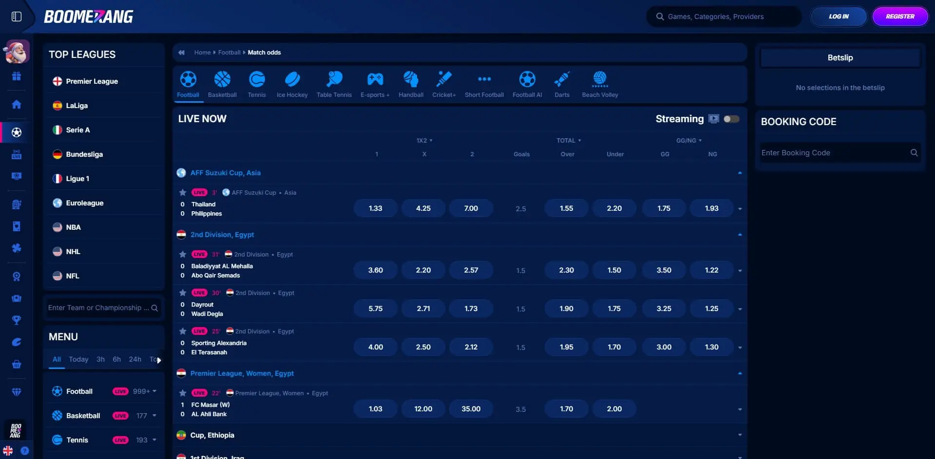 Live Betting Boomerang Bet