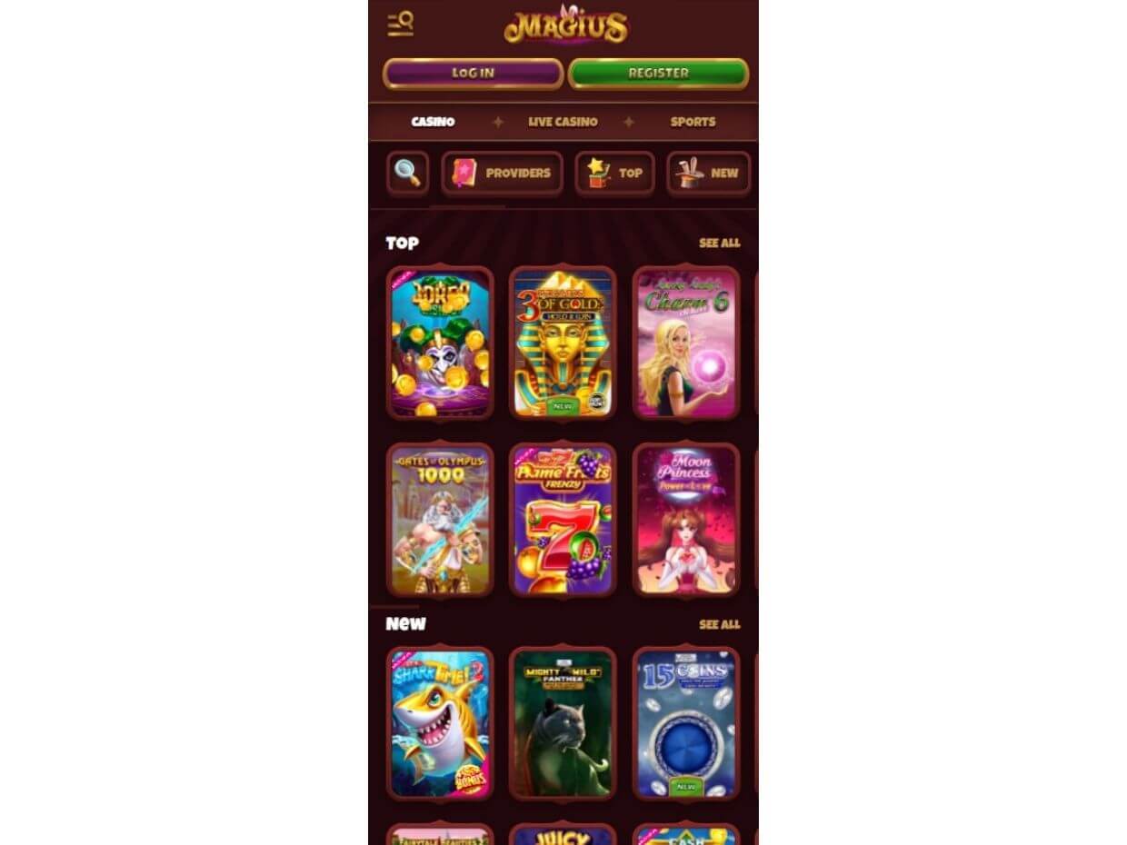 Mobile Casino Magius