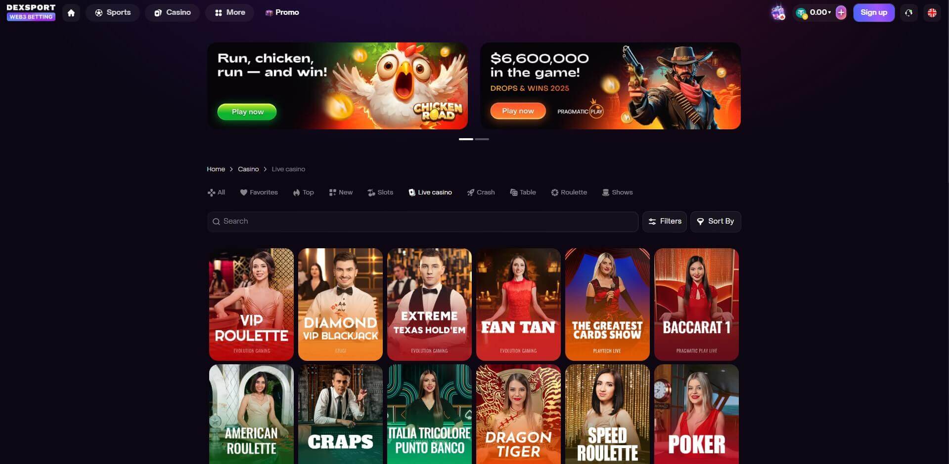 Dexport.io Live Casino – New Real-Time Casino Games and Features