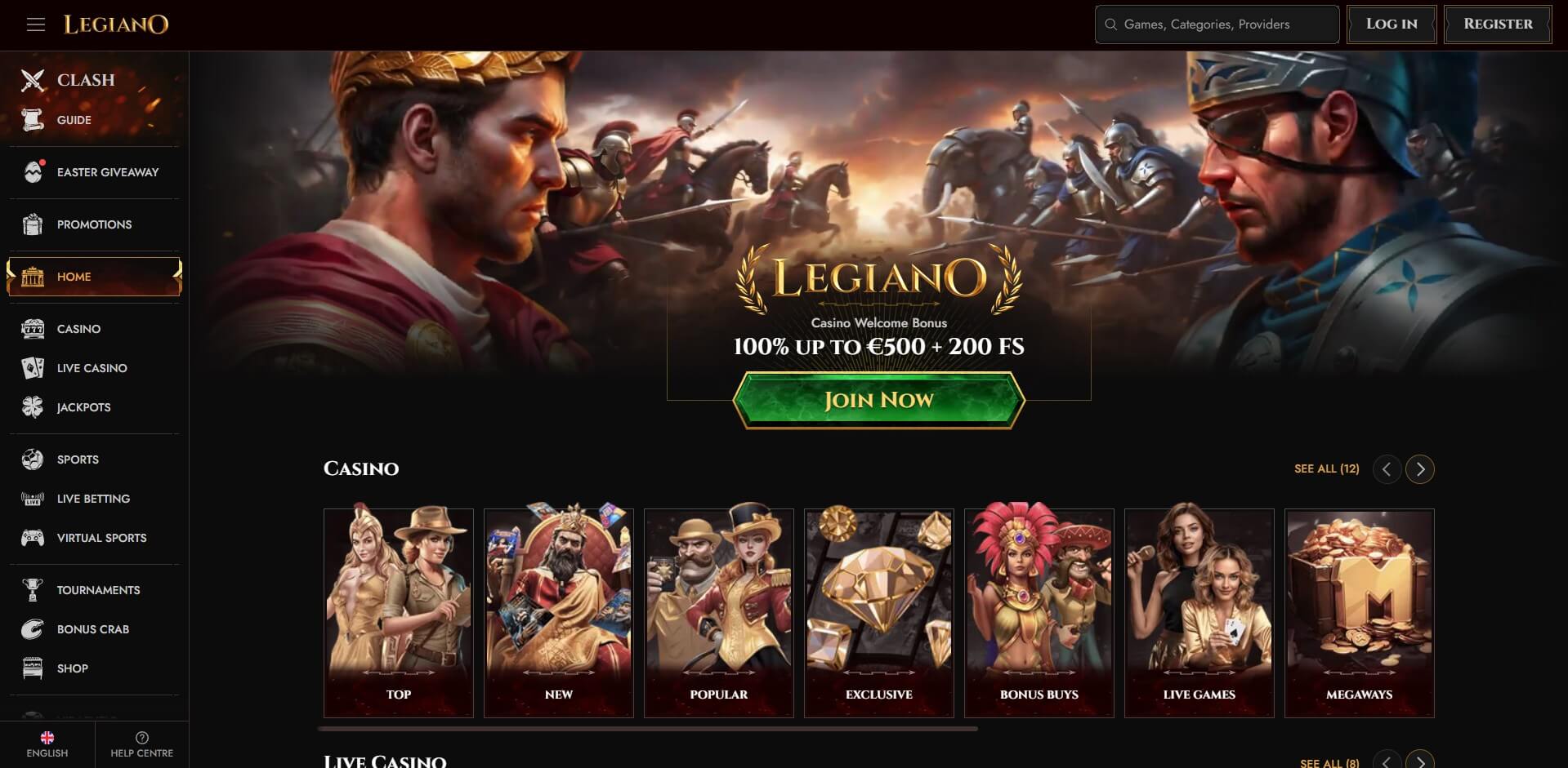 Legiano: Start Playing and Exploring the Platform