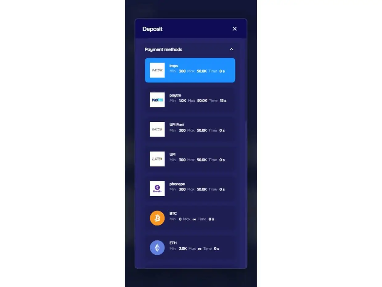 Mobile Deposit PaidBet