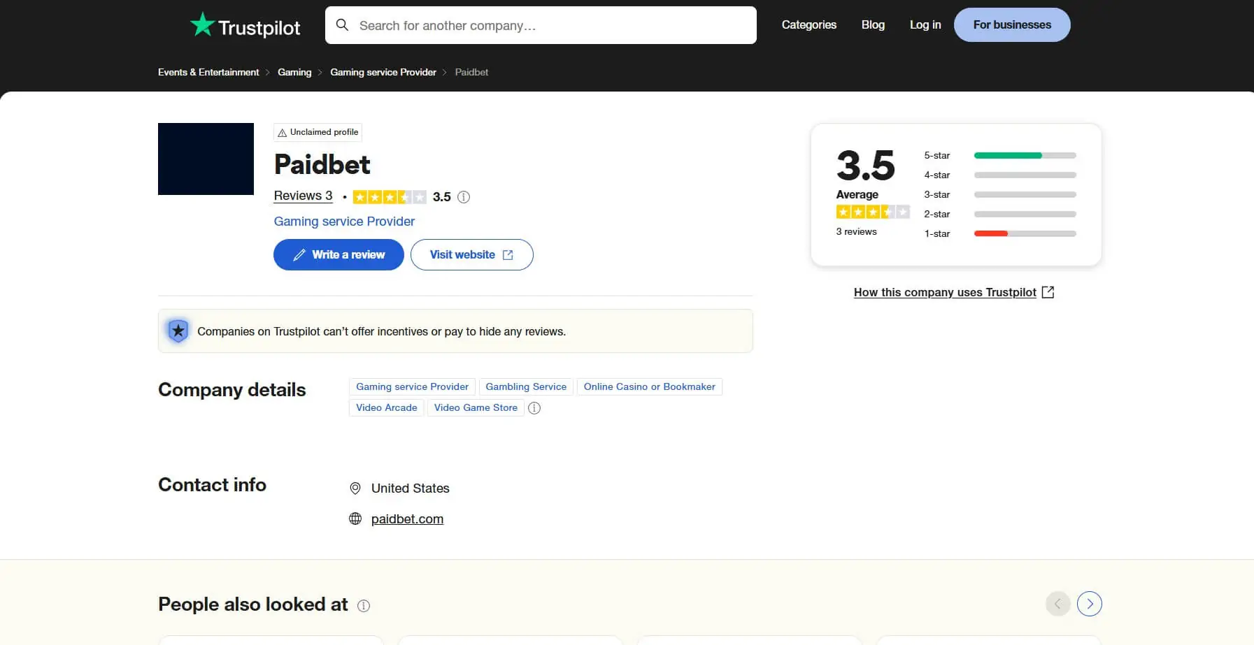 Reviews Paidbet
