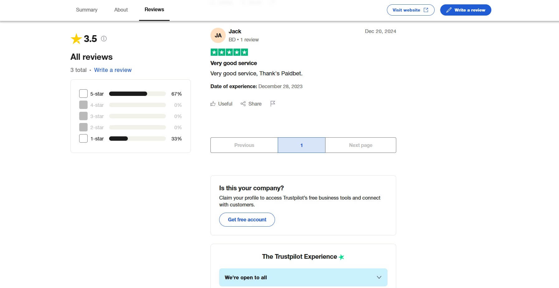 Real User Reviews Paidbet