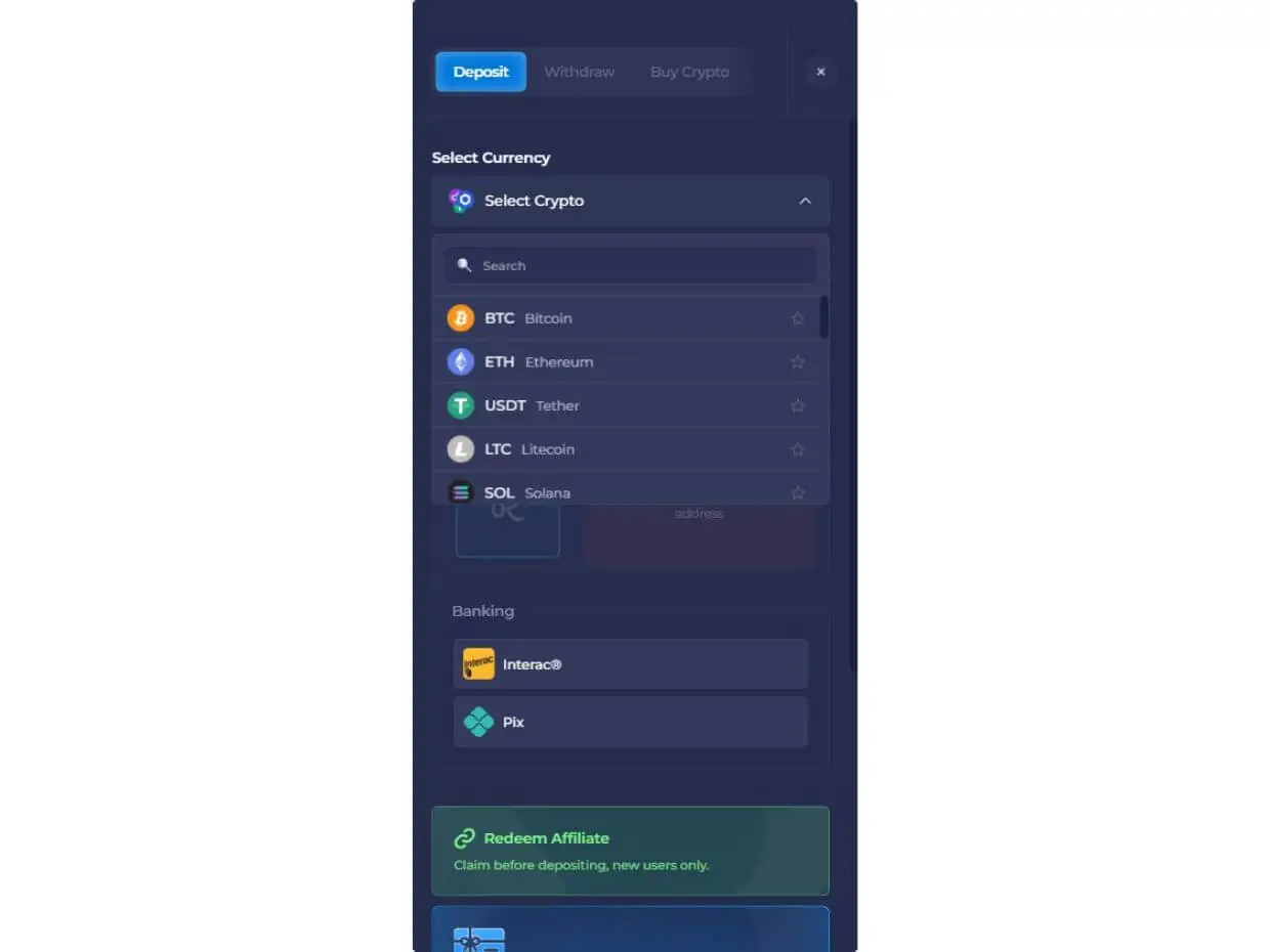 How to Deposit Funds on Rainbet Mobile