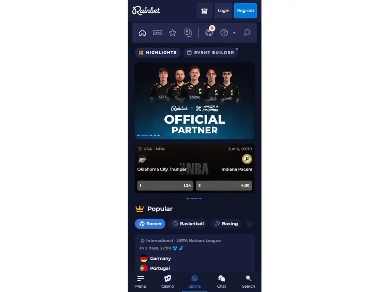 User Experience on Rainbet Mobile App