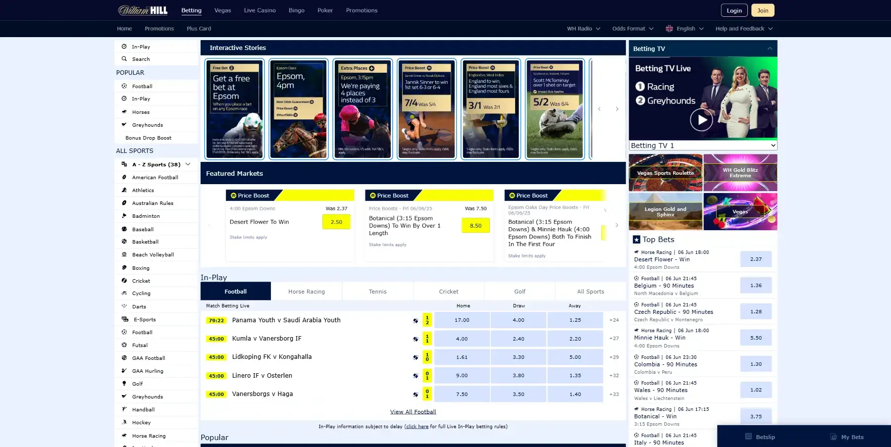 William Hill Sports Betting