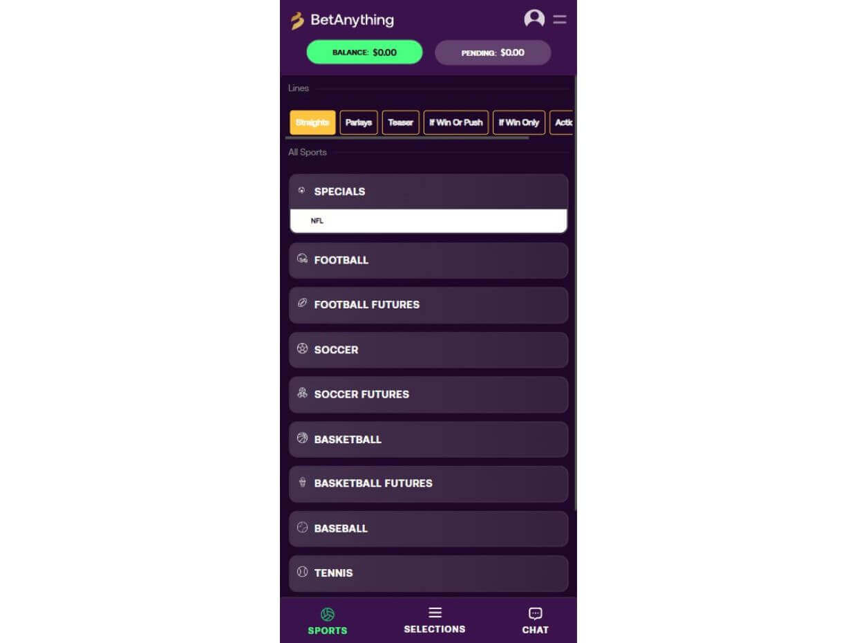 Betanything Mobile Review