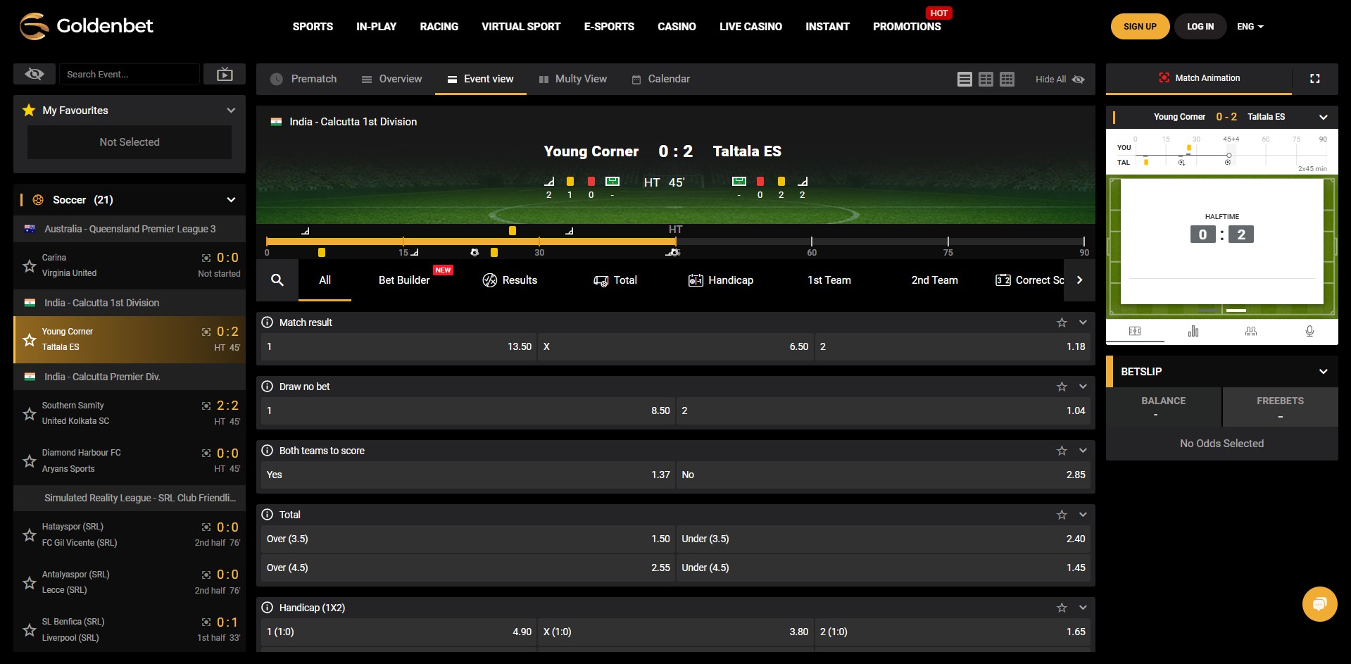 Goldenbet Live Betting In The UK