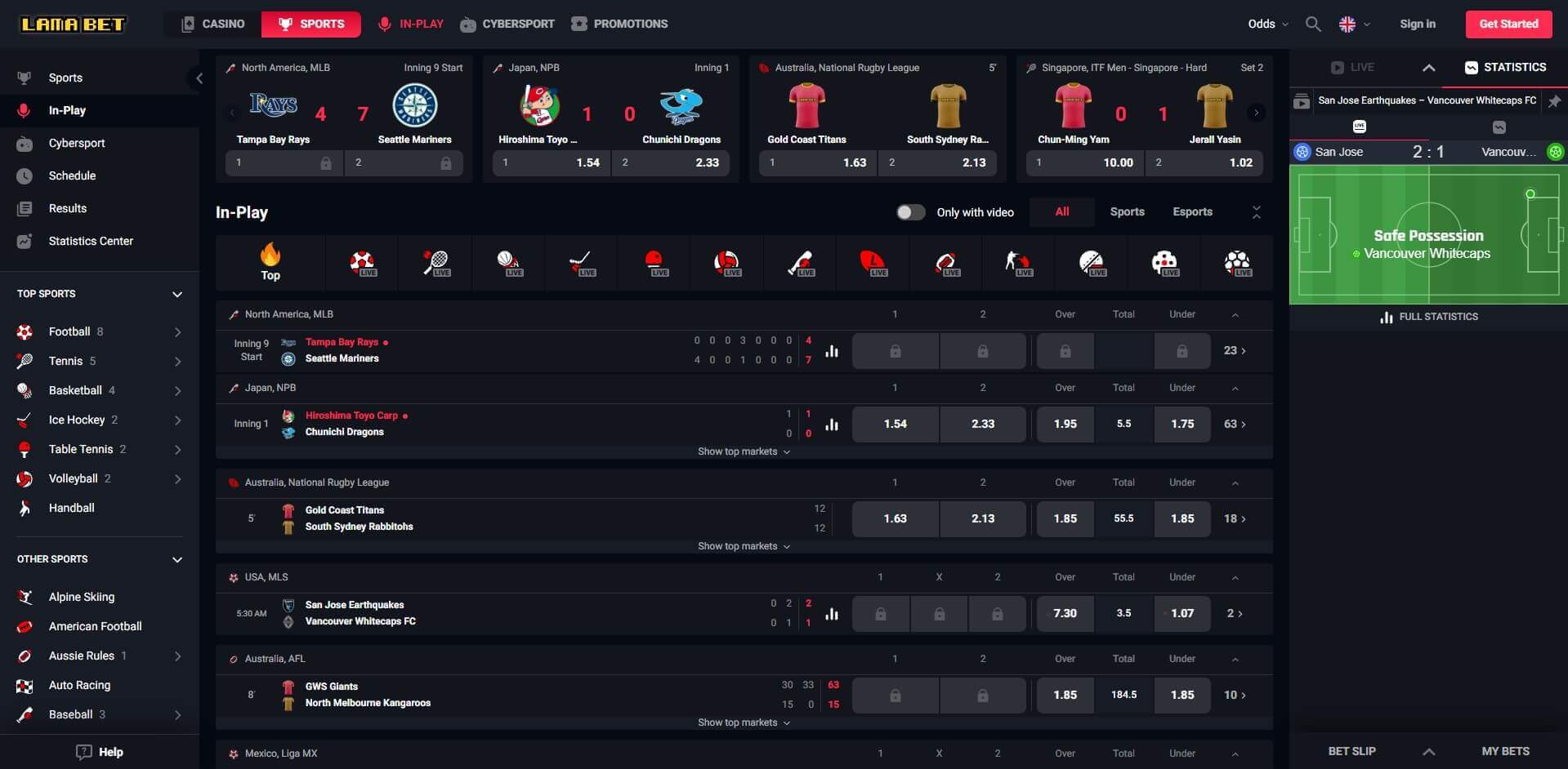 Live Betting Lamabet