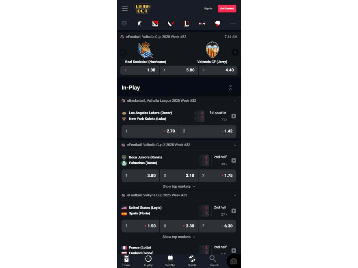 Lamabet Mobile Esports