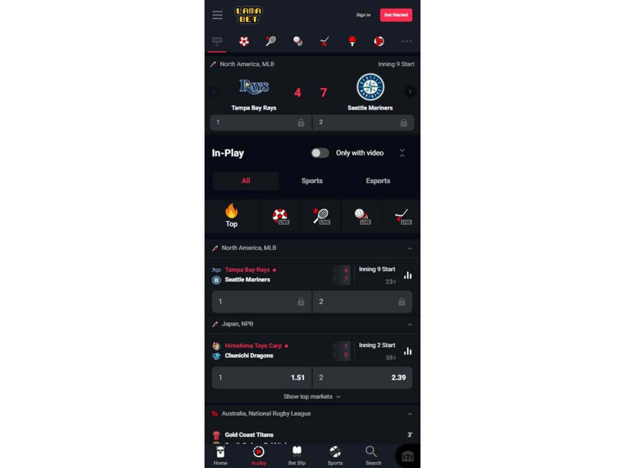 Lamabet Mobile Live Betting
