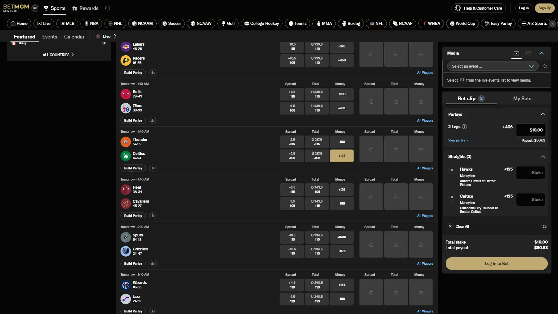 BetMGM Website