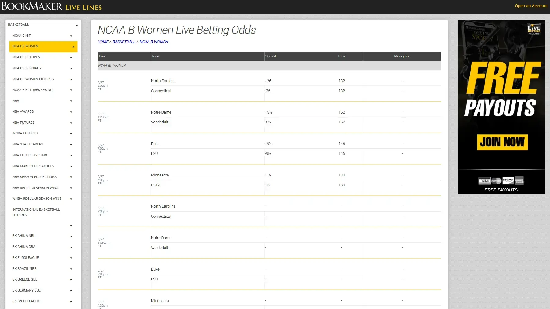 Bookmaker.eu Website