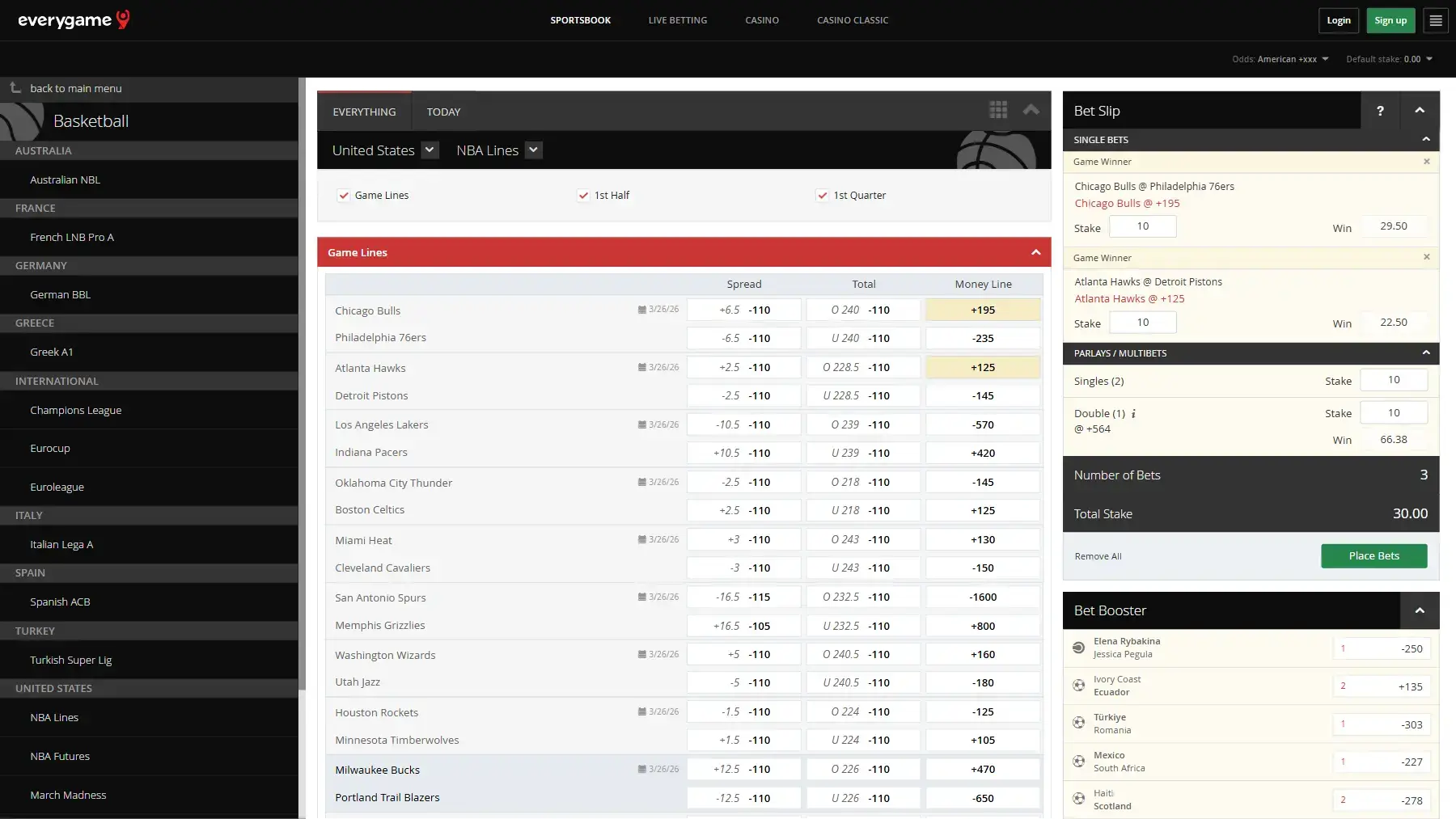 Everygame Website