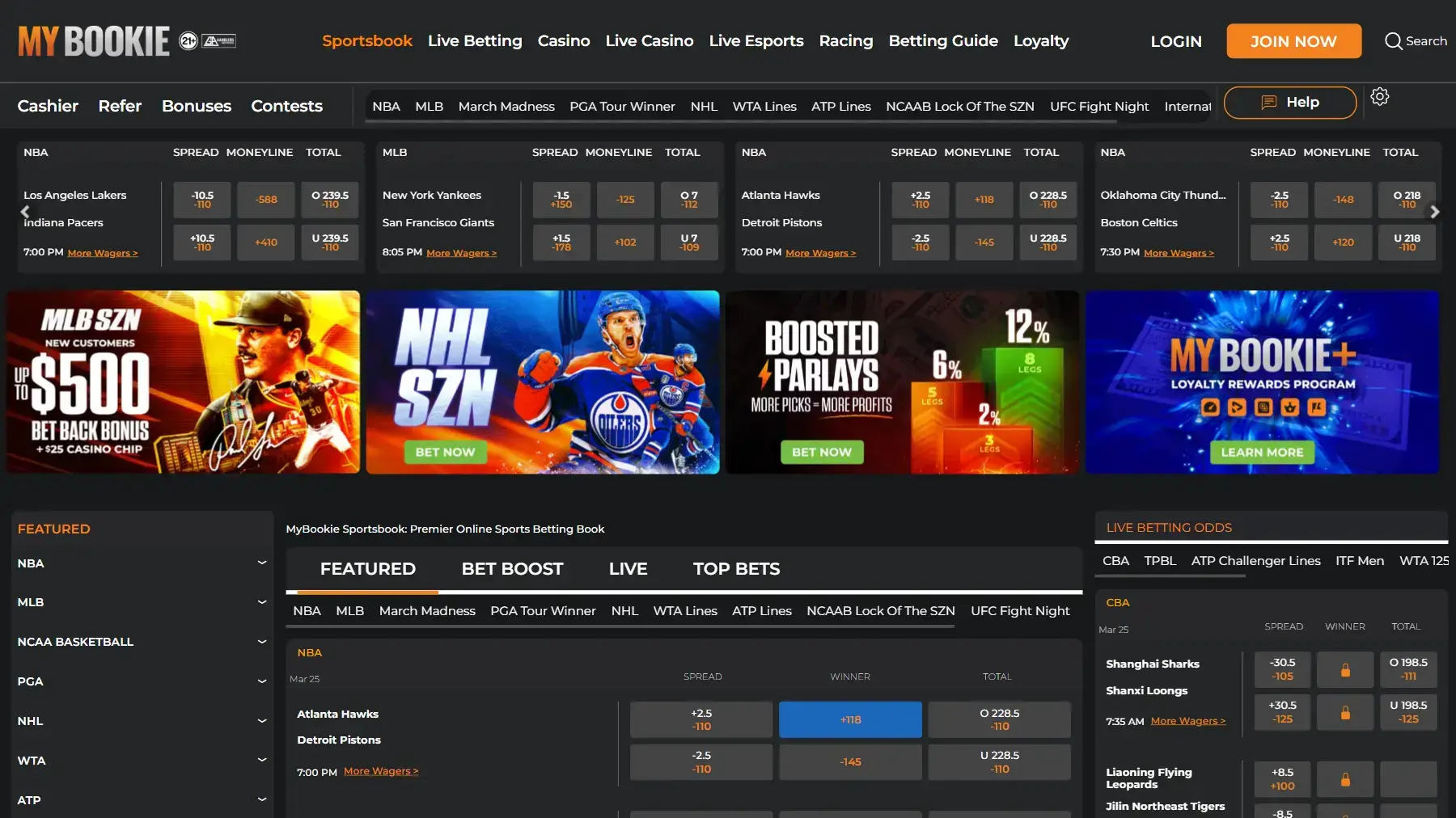 MyBookie Website