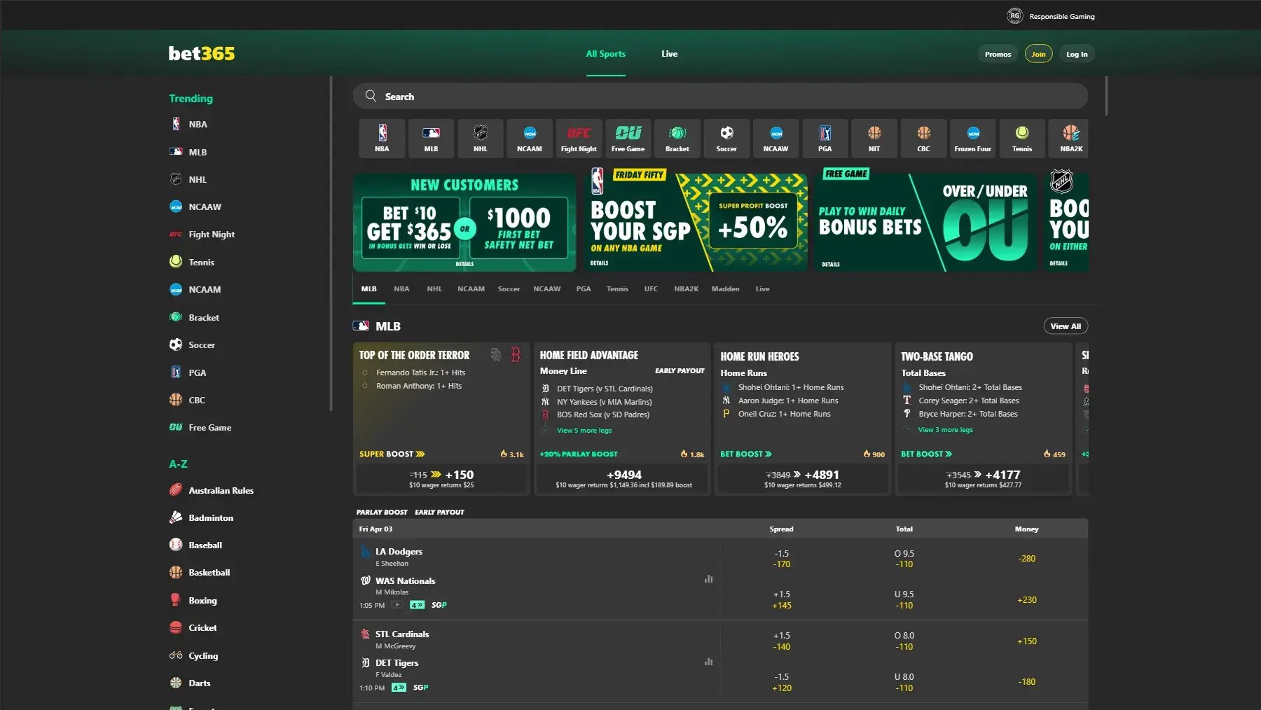 bet365 Website
