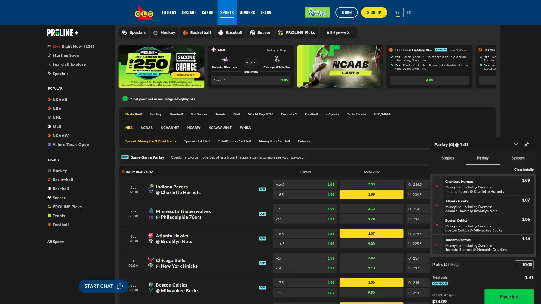 OLG PROLINE+ Website