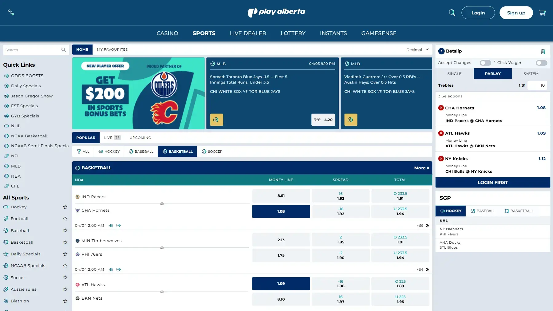 Play Alberta Website