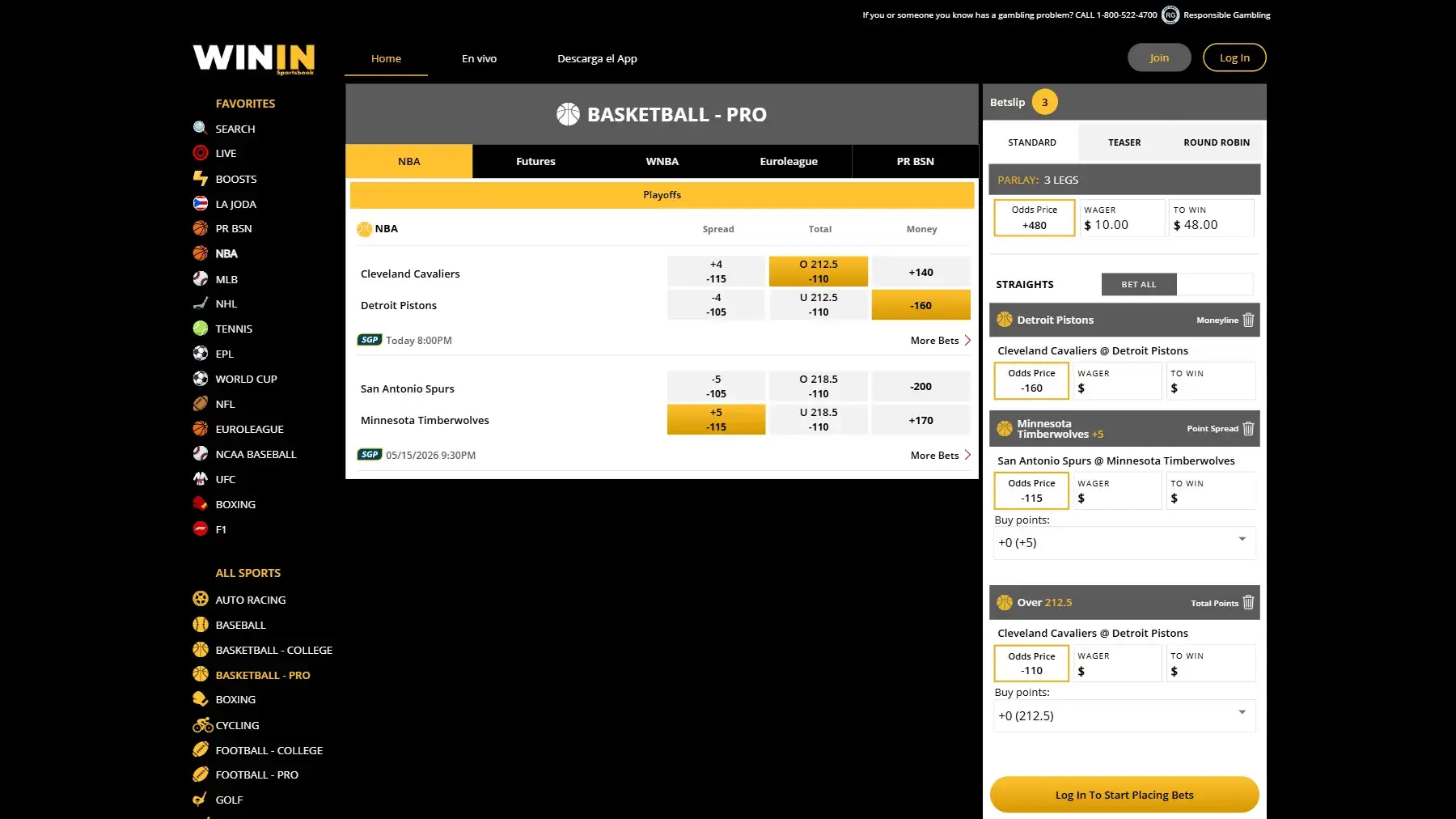 WinIn website