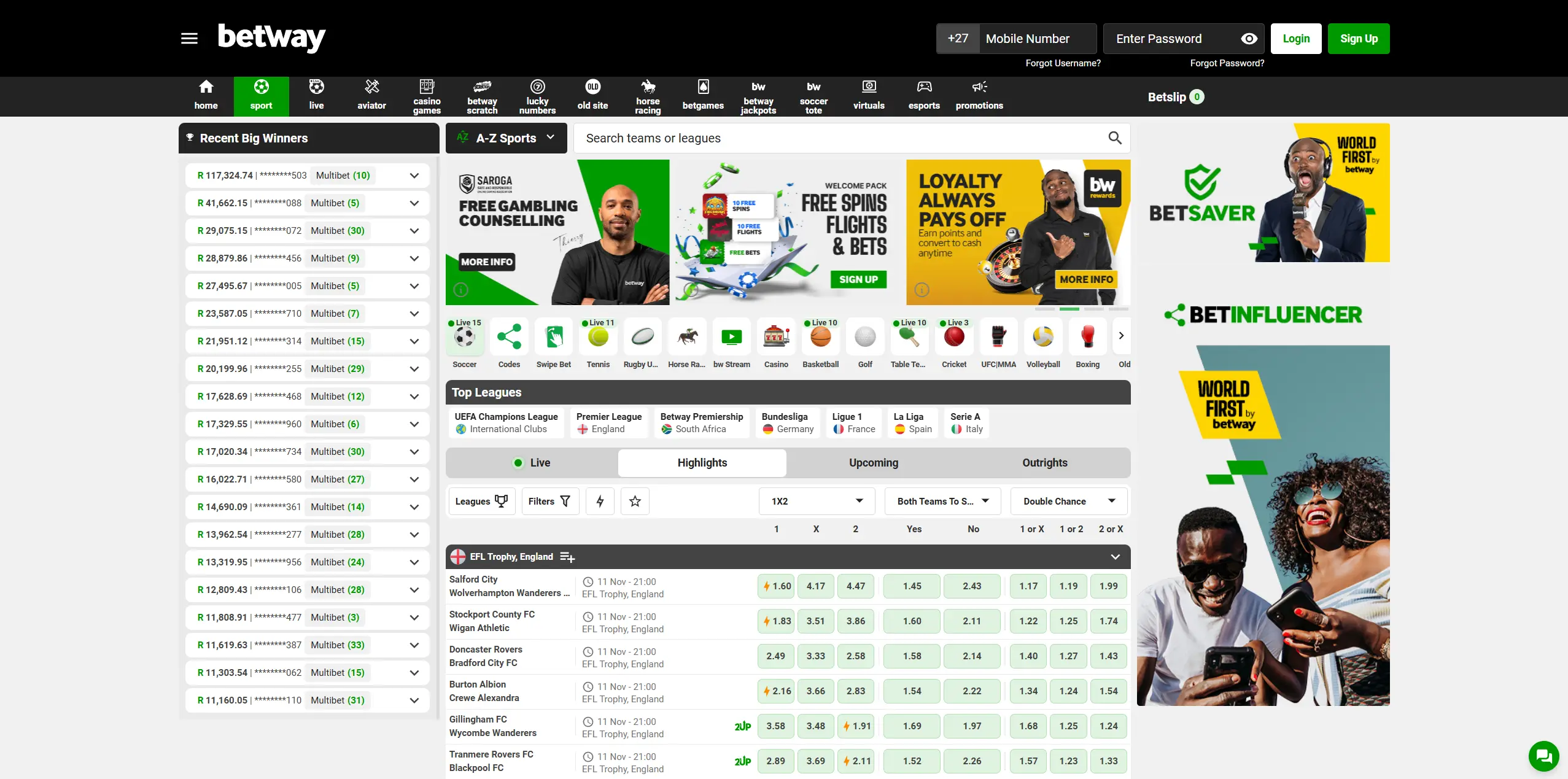 Betway Website