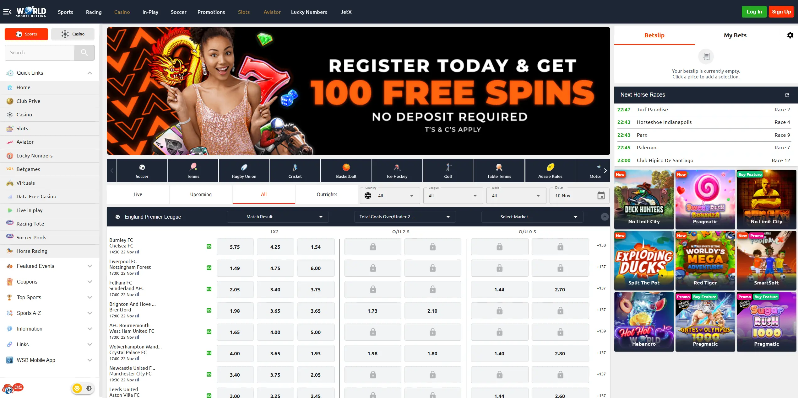 World Sports Betting Website